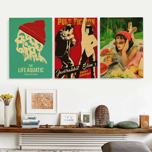 Film- und Fernsehkünstler Kraftpapier-Poster Wohnzimmer Bars Cafés Dekorative Kunst Wandmalereien