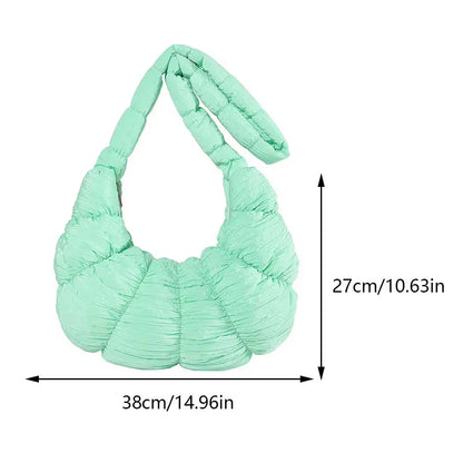 Puff Croissant Schultertasche