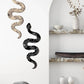 Niedliche Schlangenzimmer-Wanddekoration, Boho-Hexen-Holzschlangen-Wandbehang, Wandkunst für Wohnung, Schlafzimmer, Wohnzimmer, Weihnachtsdekoration
