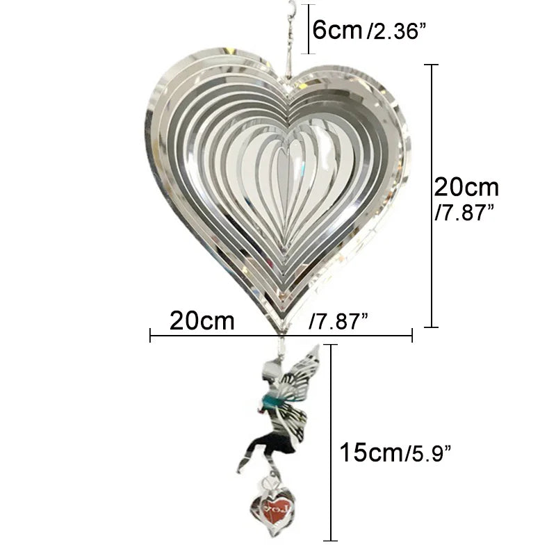 Feen Windspiel Garten Windglocken Hängedekorationen Outdoor Hochzeit Kawaii Haus Wohnraum Dekor Glocke Valentinstag Geschenk