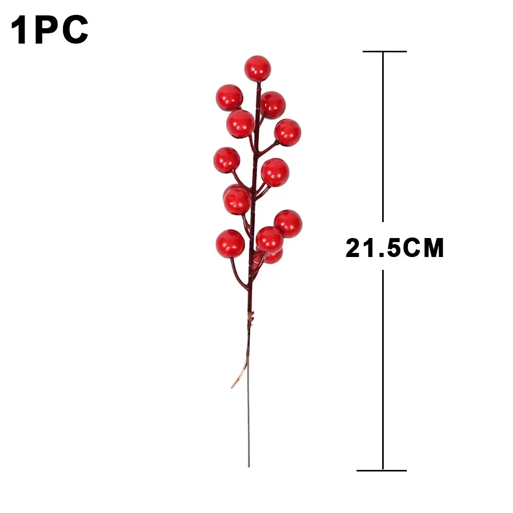 Künstliche rote Beeren DIY Weihnachtsbaum Party Dekoration