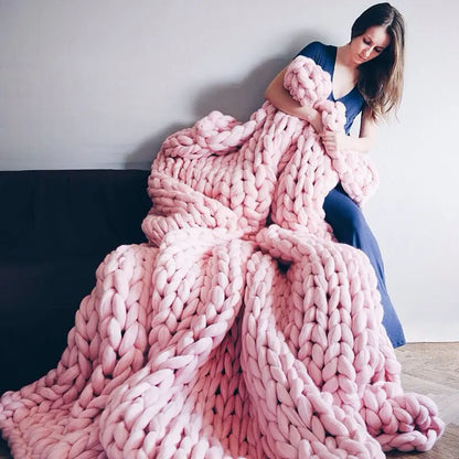 Frendorf | Grobstrickdecke – Kuschelige Wolldecke für Jeden Raum – Weich & Warm – Perfekt für Sofa und Bett