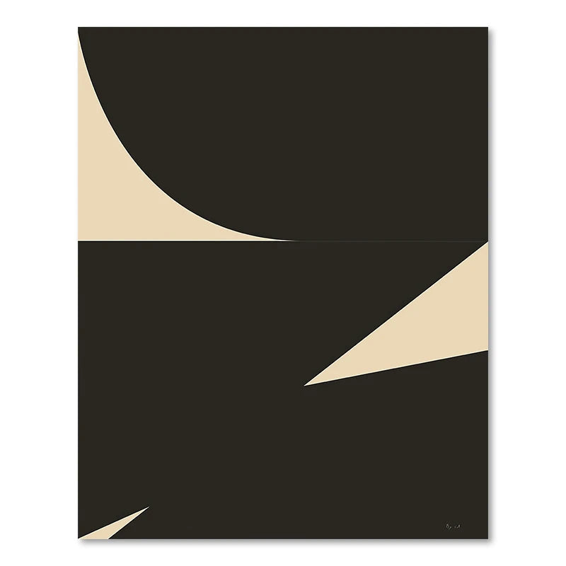 Abstrakter Minimalismus Geometrie Silhouette Wandkunst Leinwanddruck Nordic Poster und Drucke Wandbilder für Wohnzimmer Dekoration