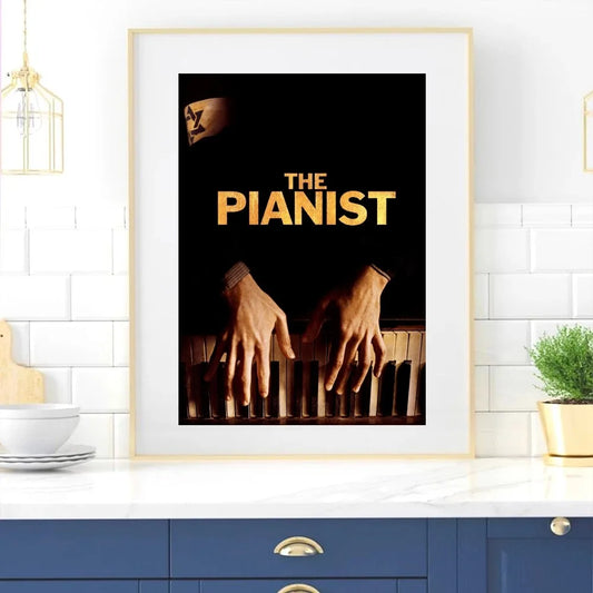 Movie The Pianist Poster Home Room Decor Livingroom Bedroom Aesthetic Art Wall Painting Stickers