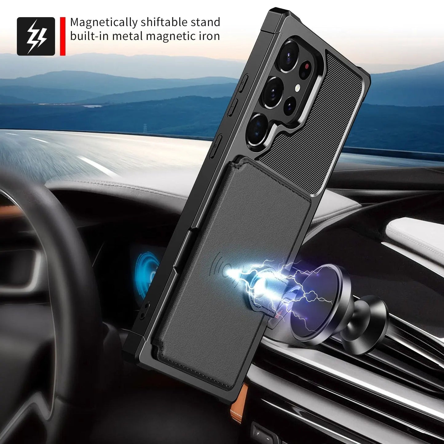 Frendorf | Pinnacle Wallet-Hülle mit Kartenhalter für Samsung Galaxy S23 Ultra