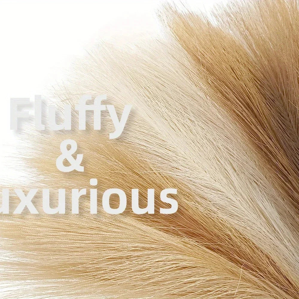 Frendorf | 10 Stück Künstliche Pampasgras Blumen – Fake Schilfpflanzen für DIY Blumenarrangements, Hochzeit, Zuhause und Weihnachtsdekoration