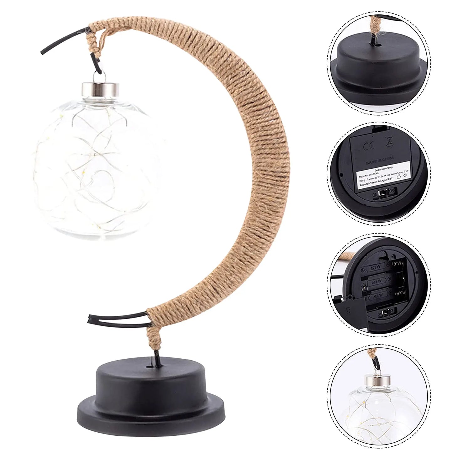 Frendorf | LunarGlow Magische Mondlampe | LED Stimmungslicht | 3D-Druck Design | Dekorative Beleuchtung für Zuhause