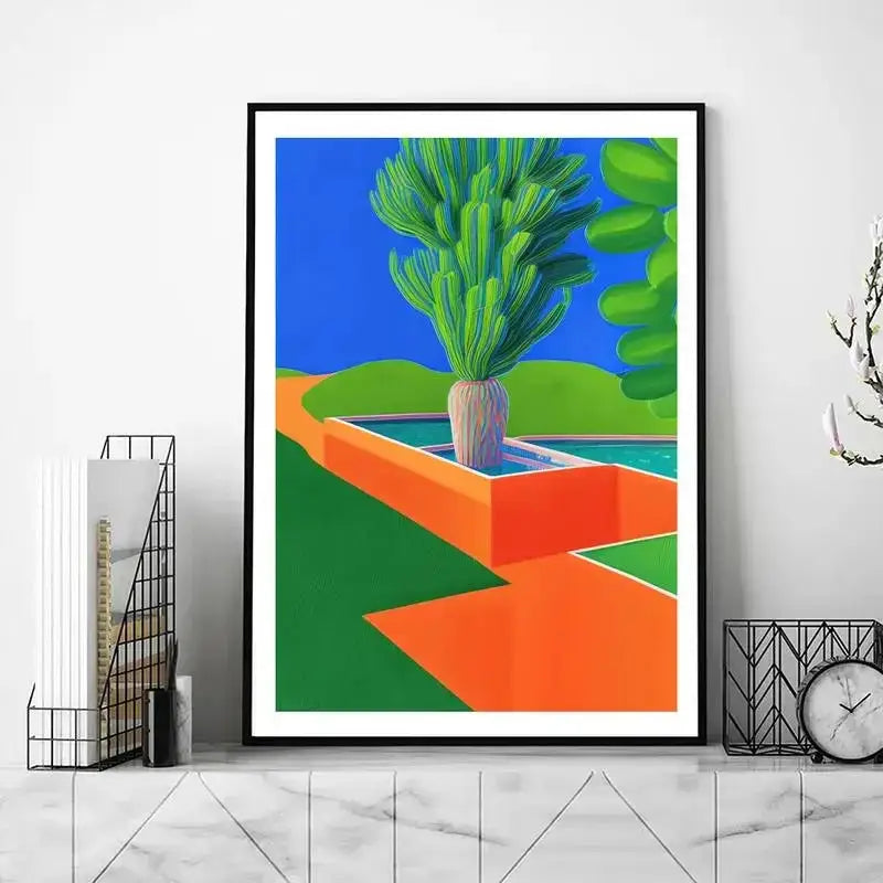 David Hockney Kunst POSTER Poster Drucke Wandbilder Wohnzimmer Heimdekoration