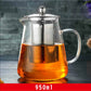 Edelstahl-Infuser-Glas-Teekanne