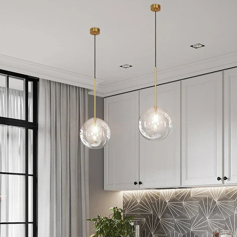 Frendorf | CrystalHollow Glas Pendelleuchte | Elegantes Design | Dimmbares Licht | Stilvolle Beleuchtung für Zuhause