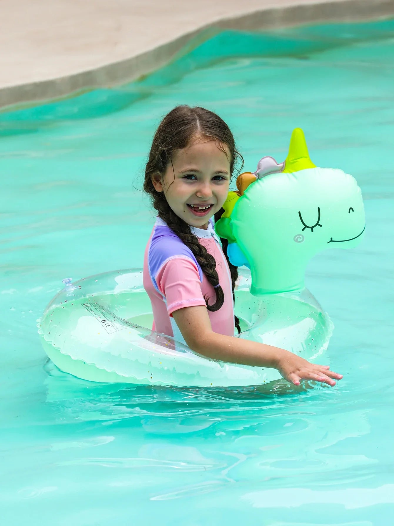 Frendorf | Aufblasbarer Schwimmring für Kinder – Dino Schwimmring für Sommervergnügen und Poolaktivitäten