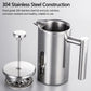 Edelstahl French Press Kaffeemaschine