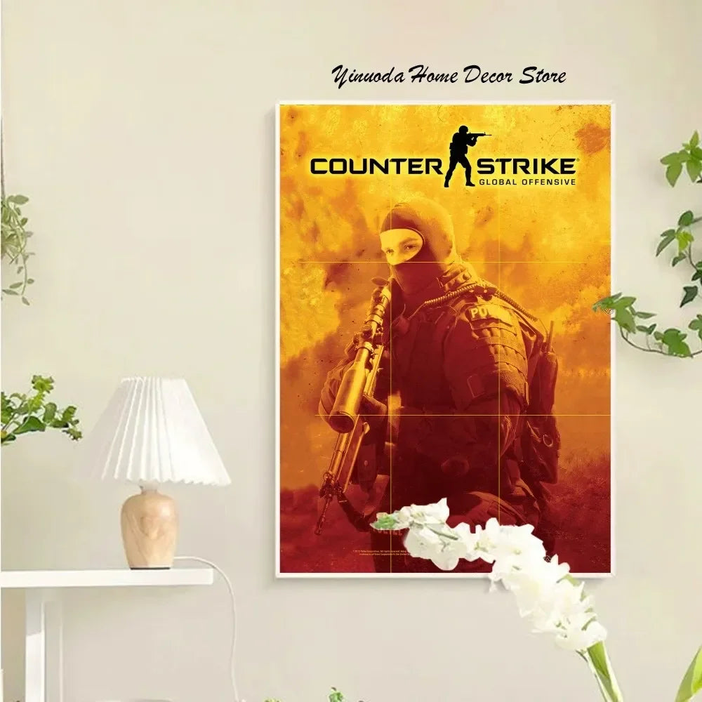 Spiel Counter-Strike 2 Poster Wandkunst Wohnkultur Zimmerdekoration Digitale Malerei Wohnzimmer Restaur