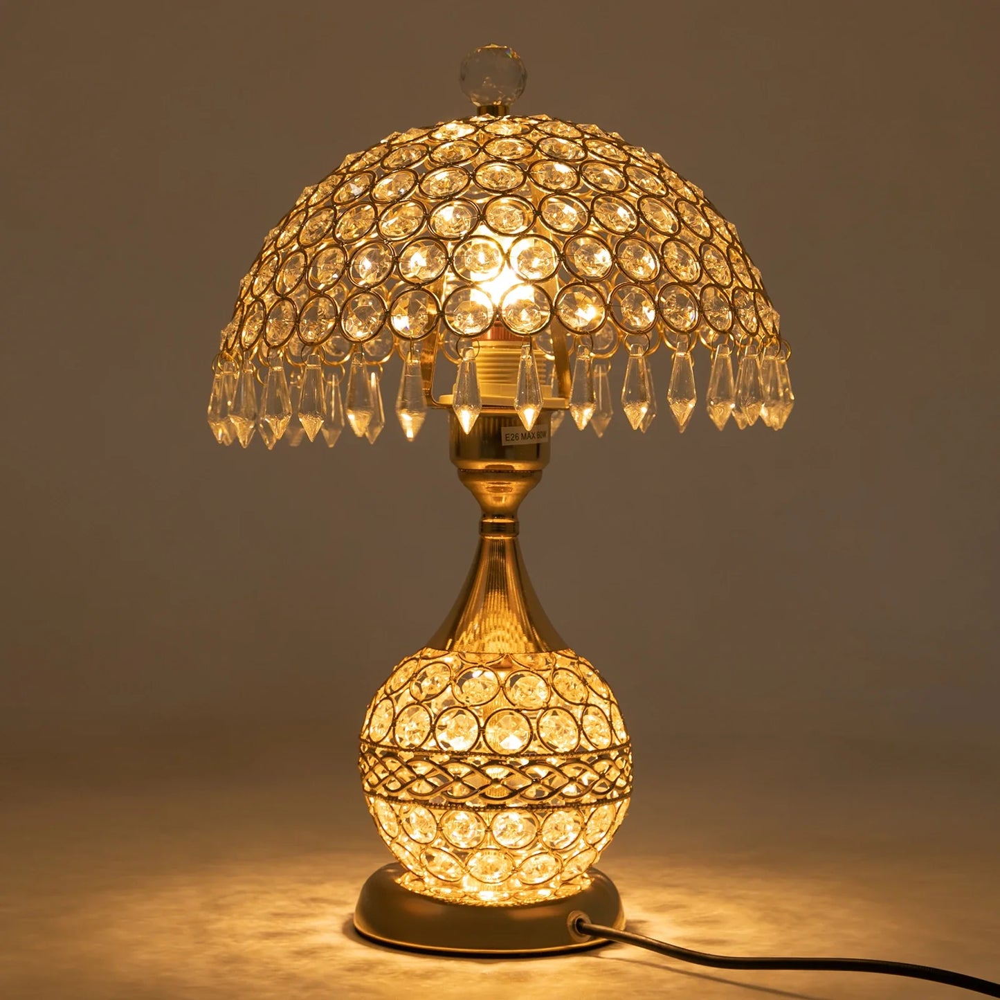 Moderne Kristall Luxus Dekorative Nachttischlampe