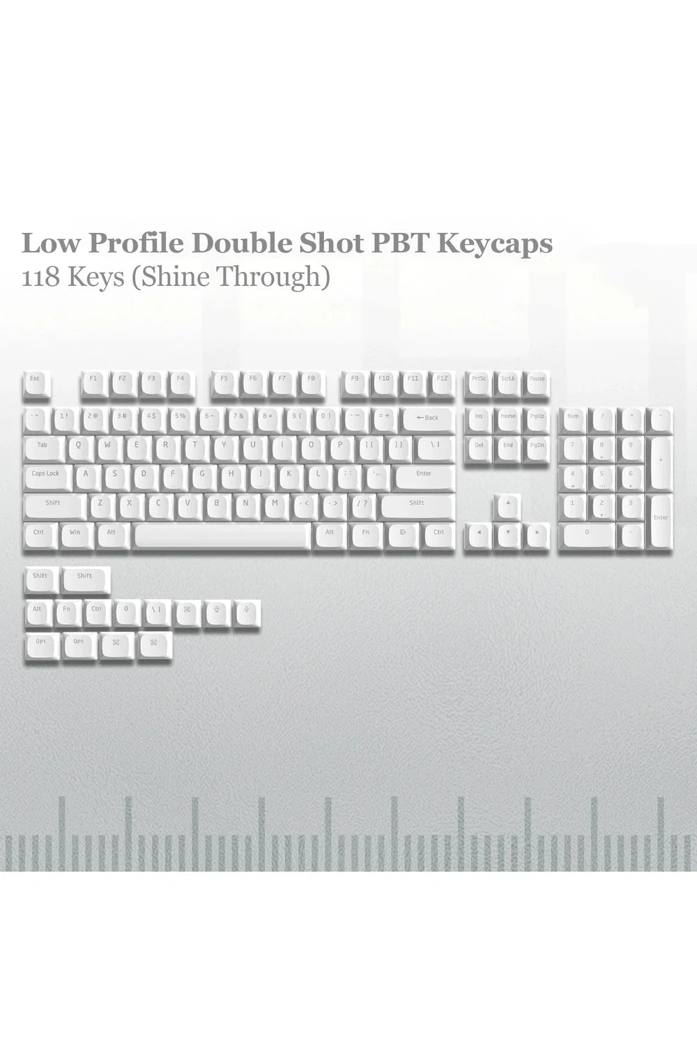 Slim-Profil Gaming-Keycaps