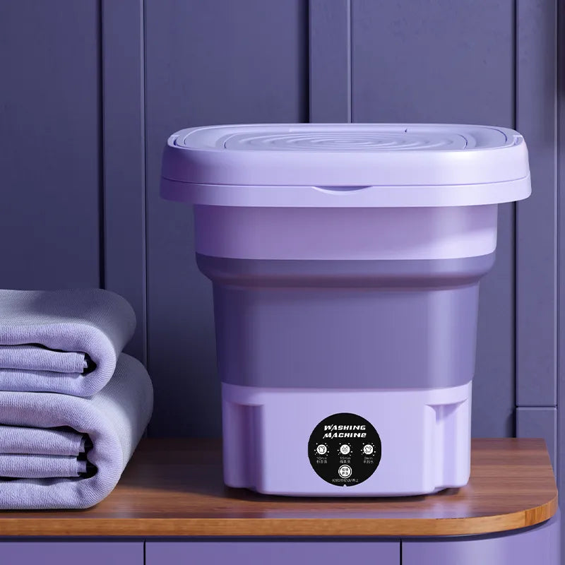 Frendorf | 8L Tragbare Mini Zusammenklappbare Waschmaschine