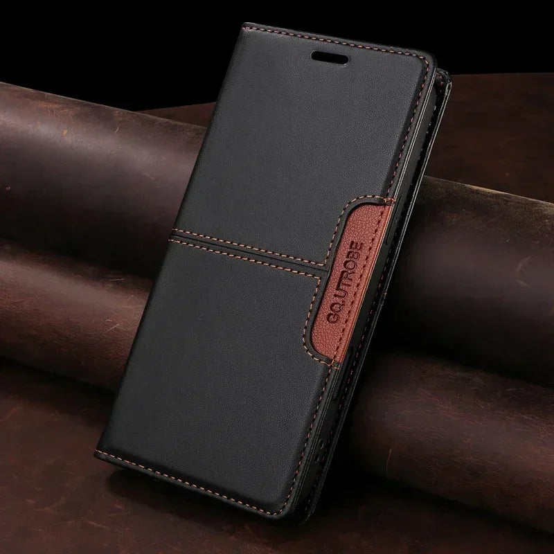 Frendorf | RFID Leder Google Pixel Magnetische Flip Cover Geldbörse Hülle
