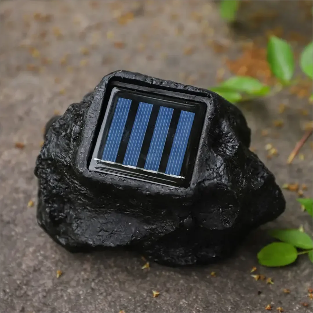 Frendorf | Wasserdichte Außen Solar Felsen Spotlight Lampen