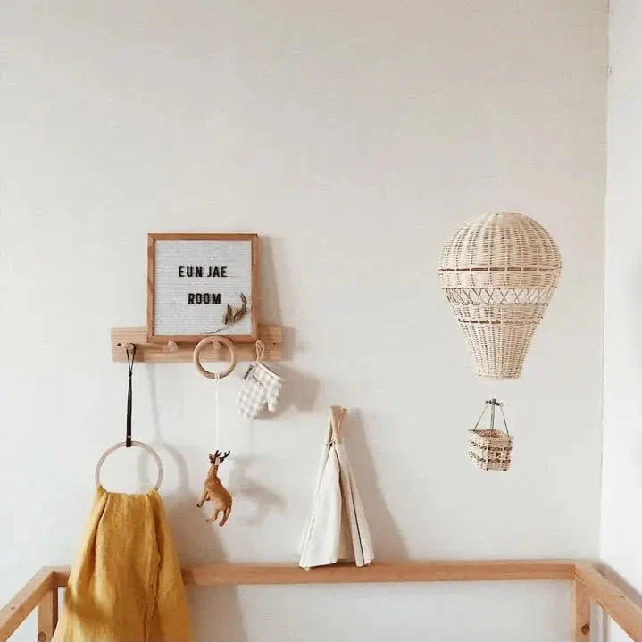 Handgefertigtes Rattan Woven Luftballon Mobile Ornament