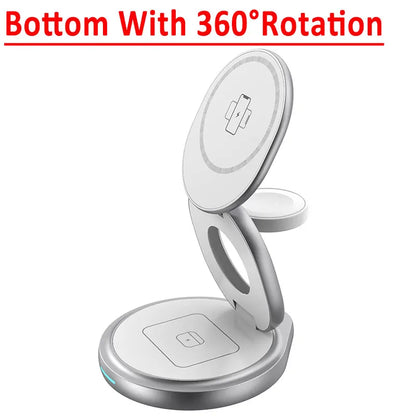 Frendorf | 3 in 1 faltbares magnetisches kabelloses Ladegerät