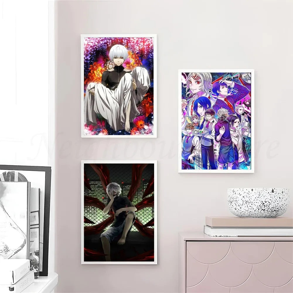 Tokyo Ghoul Anime Poster Wandkunst Wohnkultur Raumdekoration Digitale Malerei Wohnzimmer Restaurant Küchenkunst