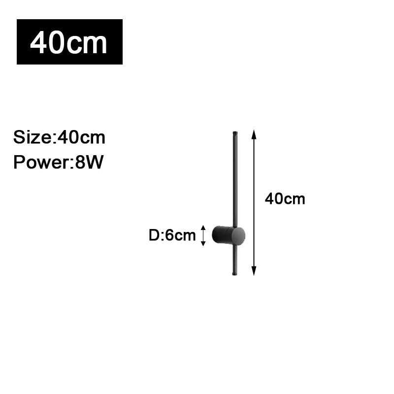 Moderne LED Wandbeleuchtung für Sofahintergrund, Schlafzimmer - 350° drehbare Innen-LED-Wandleuchten