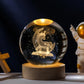 3D Mondkristallkugel Lampe