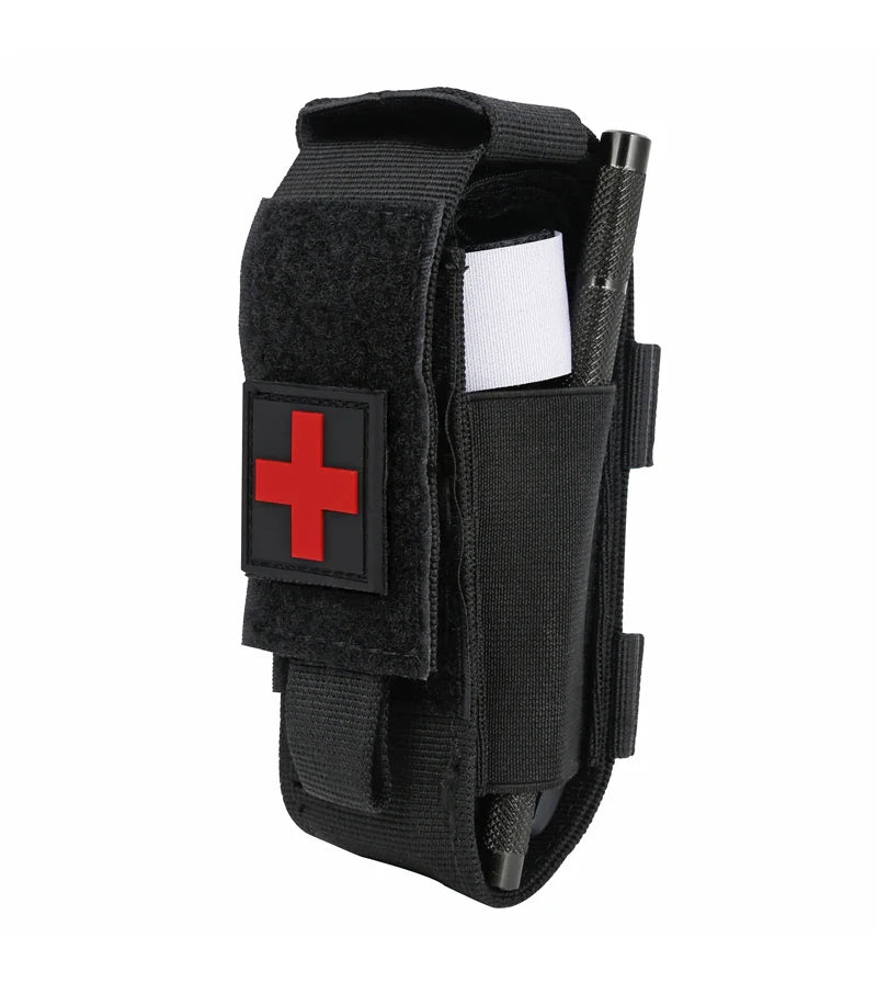 Militärisches taktisches Erste-Hilfe-Rotationsdruck-CAT-Aluminiumstab-Tourniquet - Essentielles Wandern, Camping, Überlebensausrüstung für Molle-Rettung
