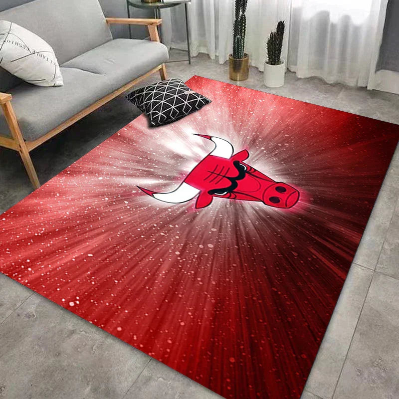 Frendorf | CourtComfort Rutschfester Küchenläufer | Waschbare Basketball-NBA Fußmatte | Teppich für Bad, Wohnzimmer & Flur