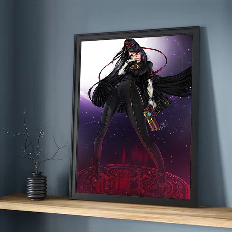 Painting on Canvas Wall Art B-Bayonetta Decorative Pictures for Living Room Decor Home Decoration Interior Paintings Poster the