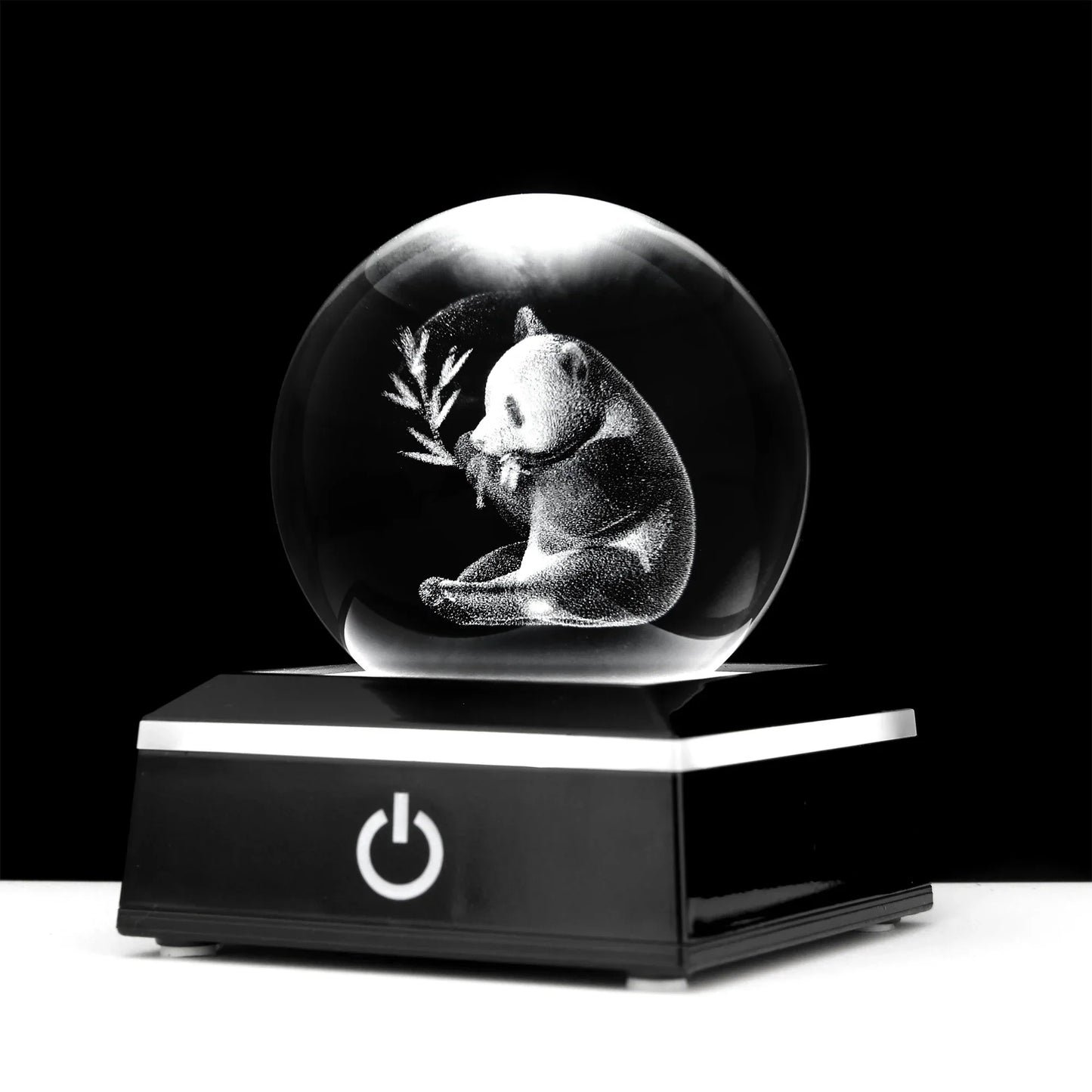 Kristallkugel Seepferdchen Delfine Eulen Globus Ozeane Ornamente Geschenke 3D Tiere Kristallkugel mit Lichtbasis Nachtlicht Wohnkultur