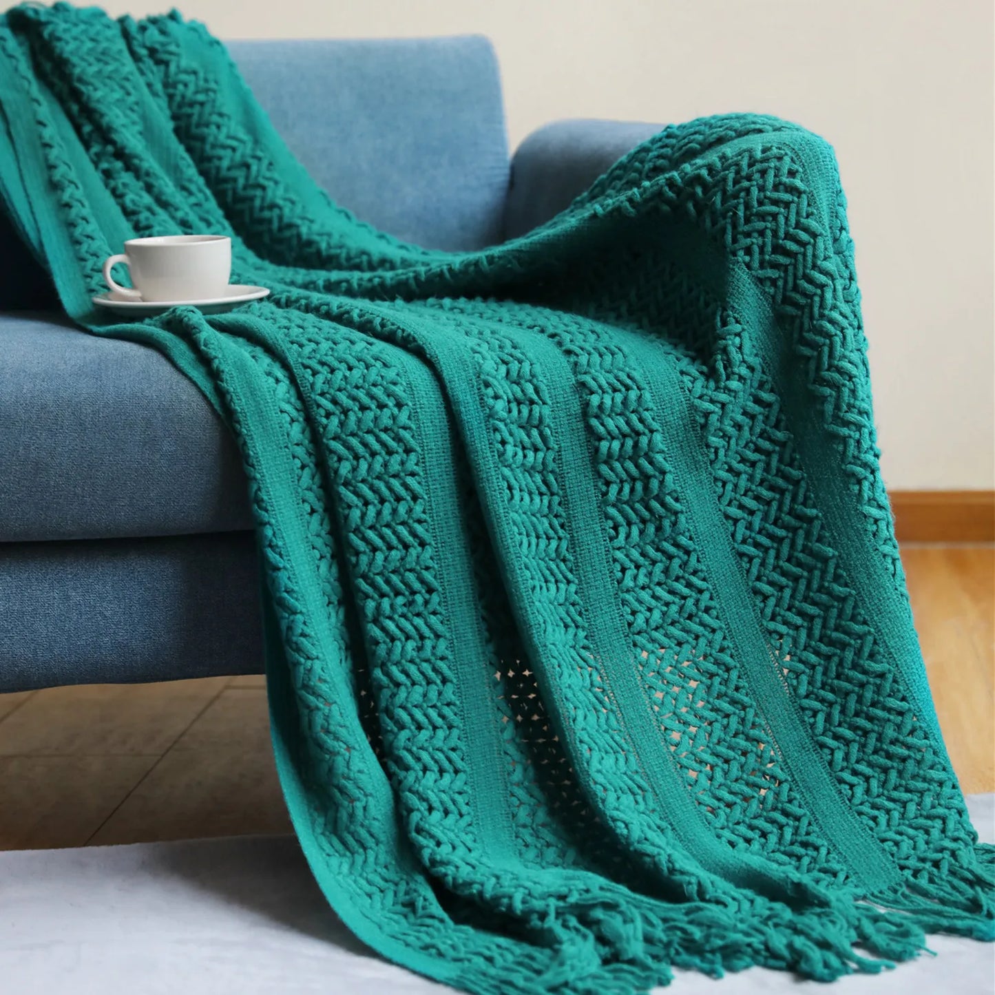 Sofa Wurfdecke mit Quasten Nap