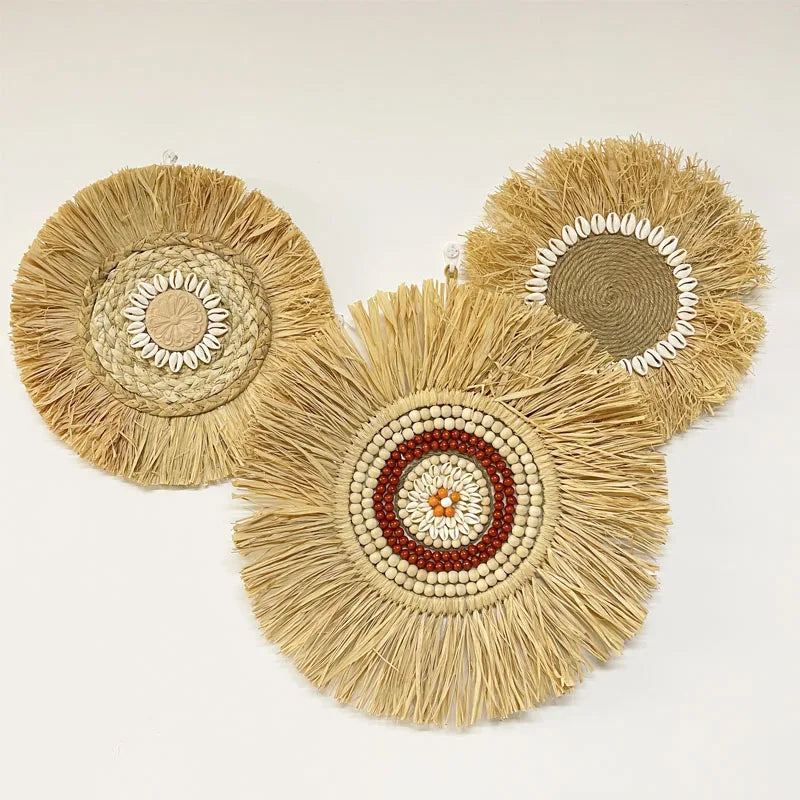 Frendorf | Boho Wanddekoration Raffia – Authentisch und Atmosphärisch