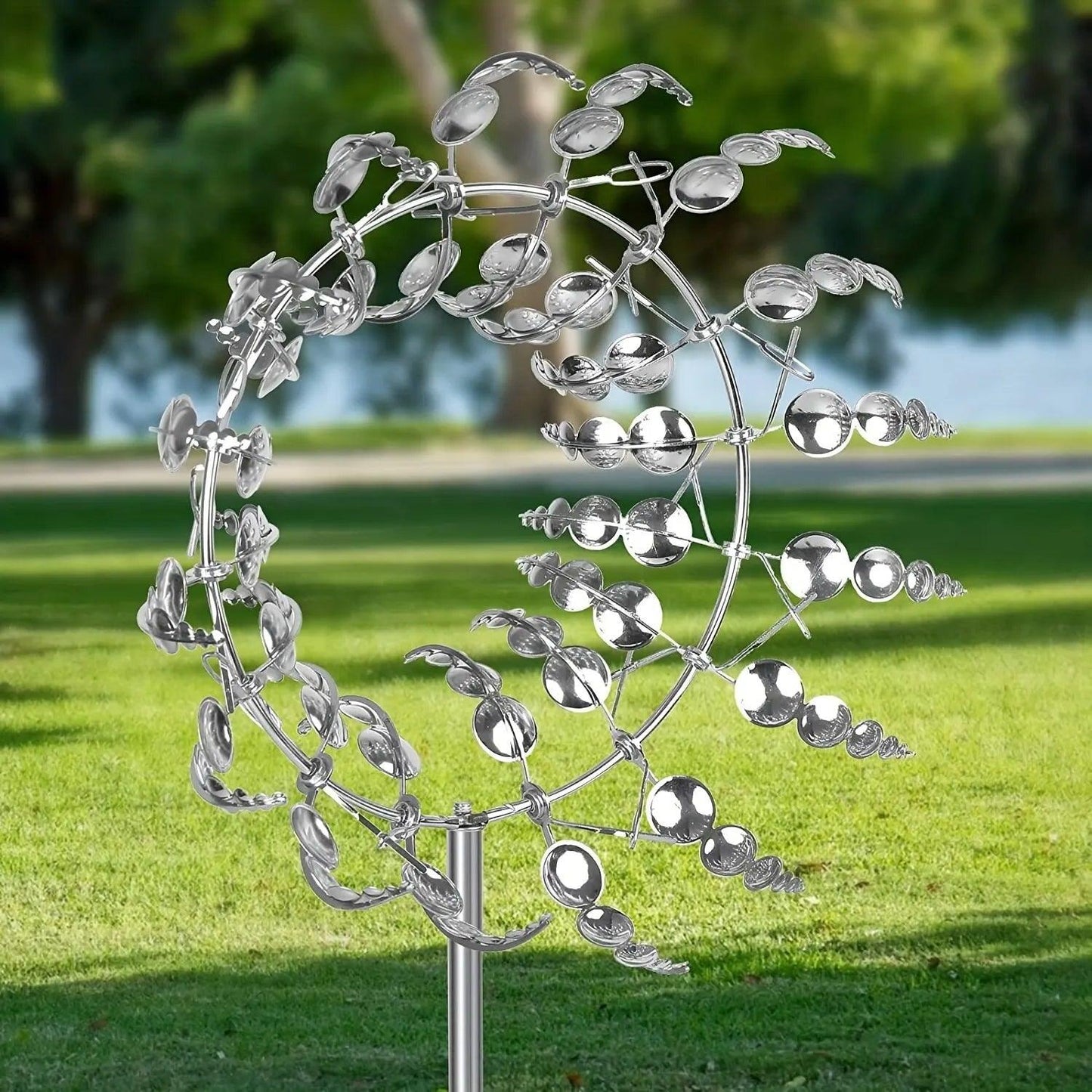 Windmühle Spinner | Einzigartiges windbetriebenes Gartendekor aus Metall