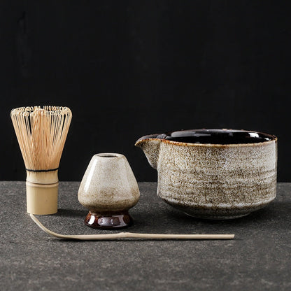 Japanischer Matcha, geeignet zum Bürsten einer Schüssel Tee, Schneebesen, Keramik-Ei-Schläger, Matcha für japanische Teezeremonie, Tee-Set manuell