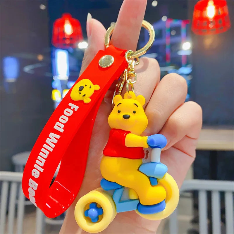 Anime Disney Schlüsselanhänger - Süßer Mickey Mouse, Minnie, Lilo und Stitch Cartoon Schlüsselring, Ornament und Autoanhänger, Perfekte Geschenke für Kinder