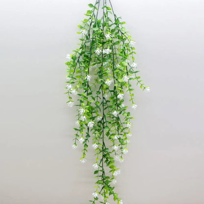 Frendorf | Künstliche Eucalyptus Camellia Pflanze - UV-geschützte Plastikblumen für Hochzeit, Zuhause, Garten, Außenbereich & Festival DIY Dekoration