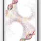 DNA-Genetic-Code-Poster, Einzelhelix-Baumdesign-Leinwandmalerei-Poster für die Wohnkultur Wohnzimmer-Wandkunst für das Schlafzimmer