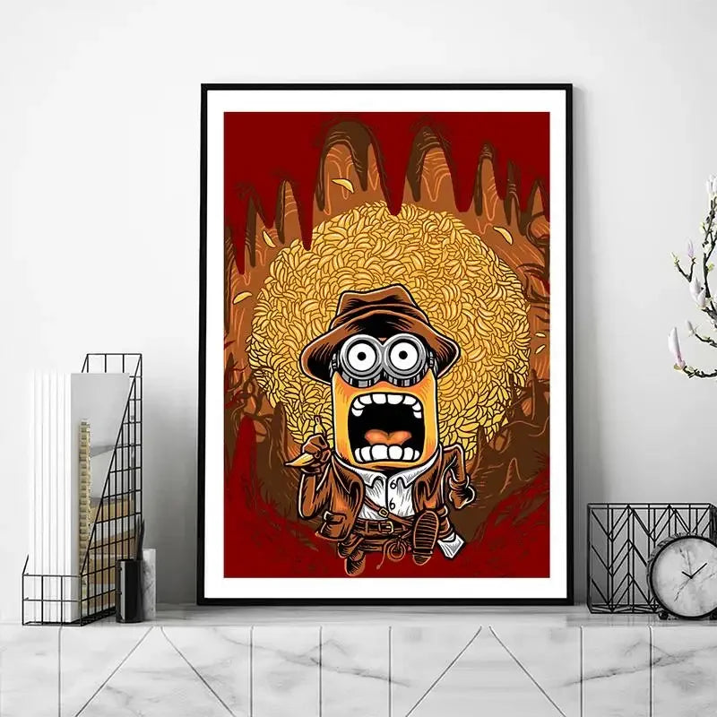 Süß-Cartoon-M-Miniones-Film POSTER Poster Drucke Wandbilder Wohnzimmer Wohnkultur Klein