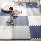 Frendorf | Baby-Spielmatte 12-teilig – Dick weich und schützend für sicheres Spielen zu Hause