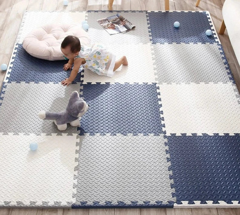 Frendorf | Baby-Spielmatte 12-teilig – Dick weich und schützend für sicheres Spielen zu Hause