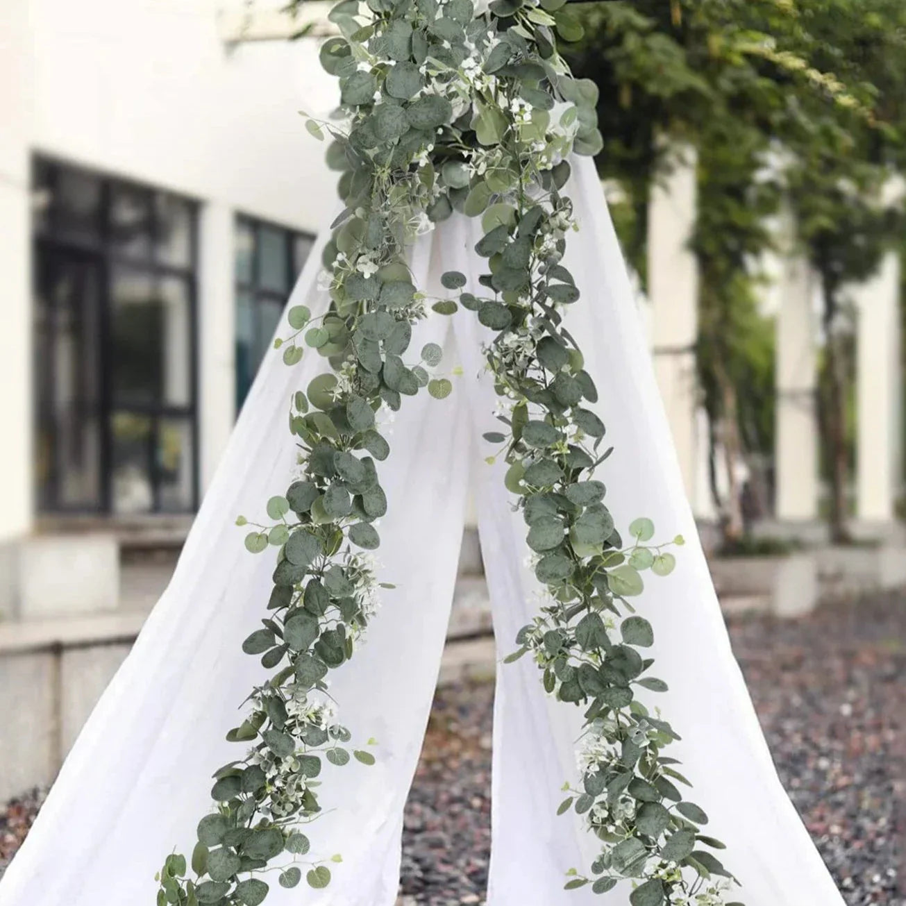 Girlande - EucaGreen - Künstlicher Eukalyptus - 2-teiliges Set
