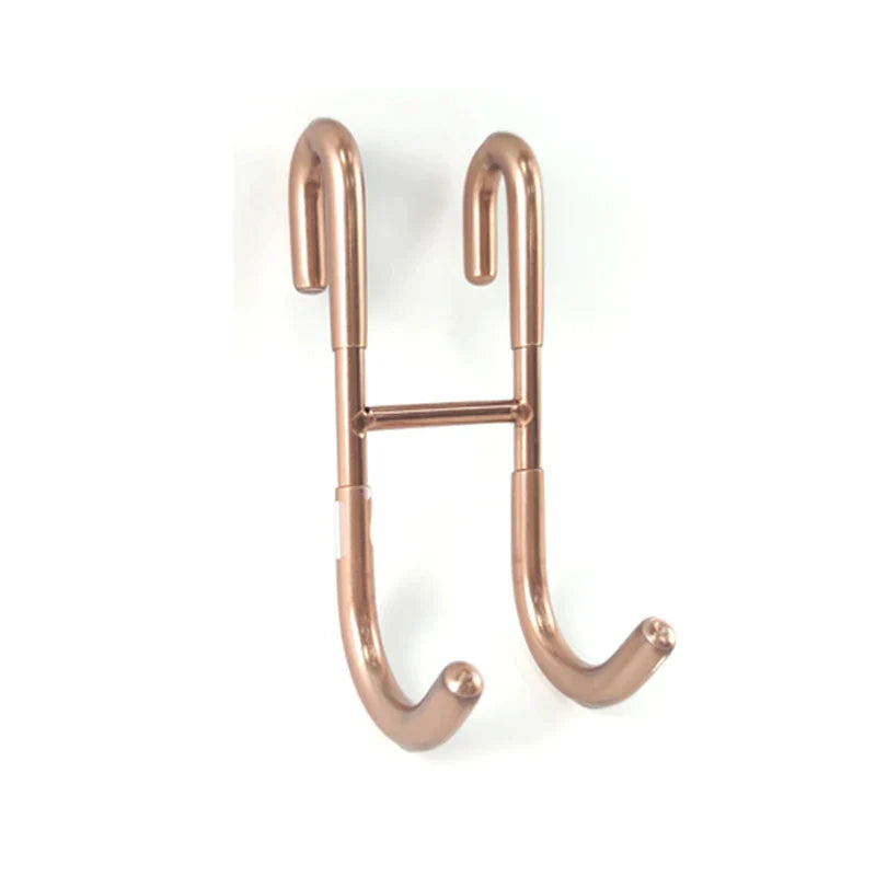 304 Edelstahl Glastür Duschhaken - Handtuchhalter Haken für Küche und Bad - Bohrfreier Haken (1/2 Stk)