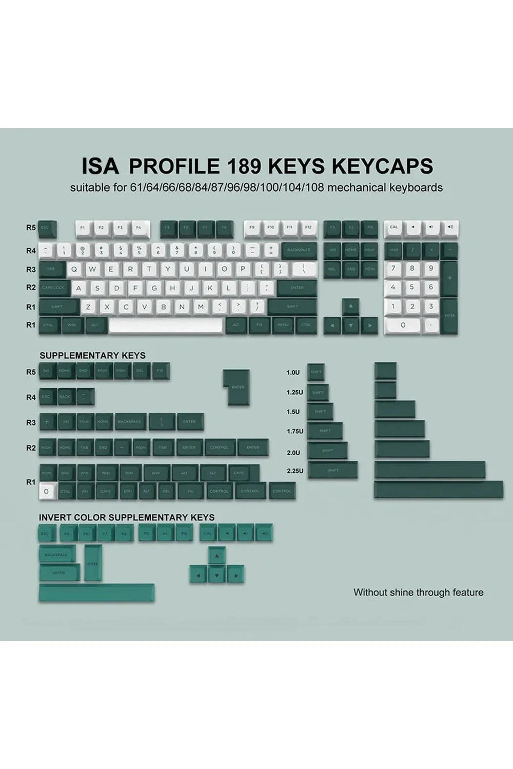 Lila Weiße ISA Keycaps