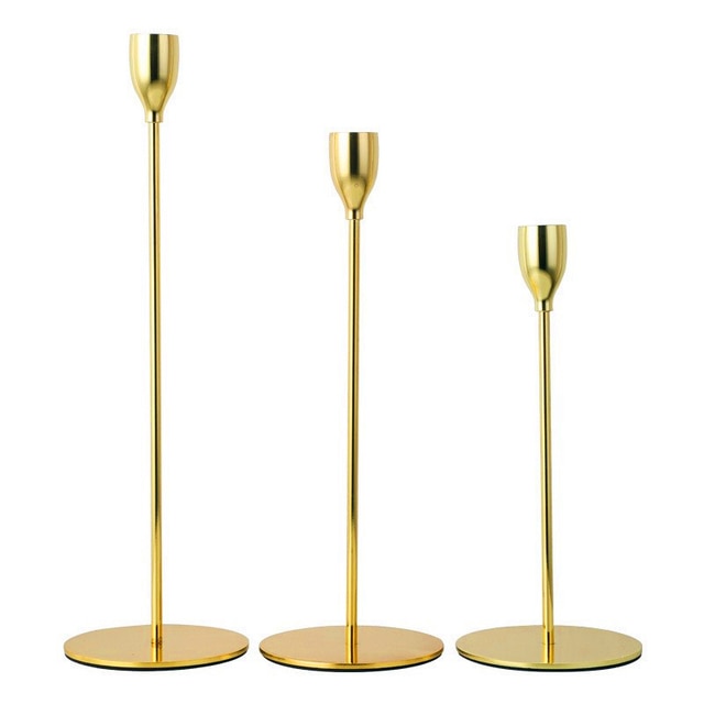 3er Set Metall Kerzenständer