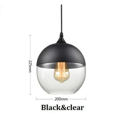 Frendorf | Moderne Glas Pendelleuchte – Retro Deckenlampe für Küche, Esszimmer, Schlafzimmer, Bar, Café und Innendekoration für Tische