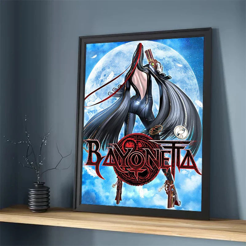 Painting on Canvas Wall Art B-Bayonetta Decorative Pictures for Living Room Decor Home Decoration Interior Paintings Poster the