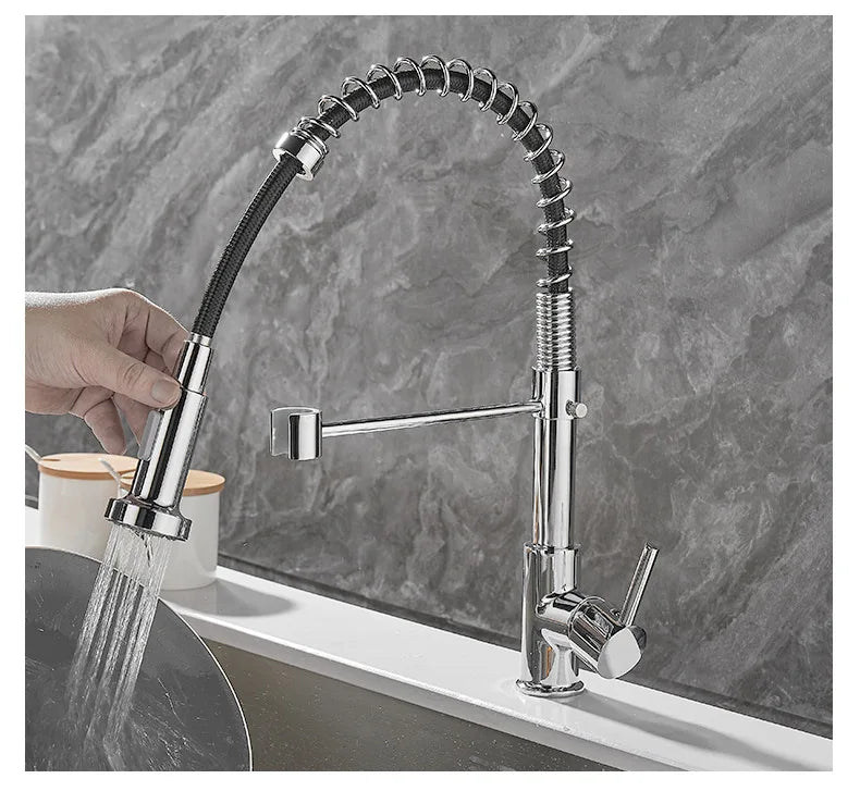 Frendorf | FlowSelect Wasserhahn mit Doppel-Auslauf | Modernes Design | Multifunktionaler Küchenarmatur | Hochwertige Materialien