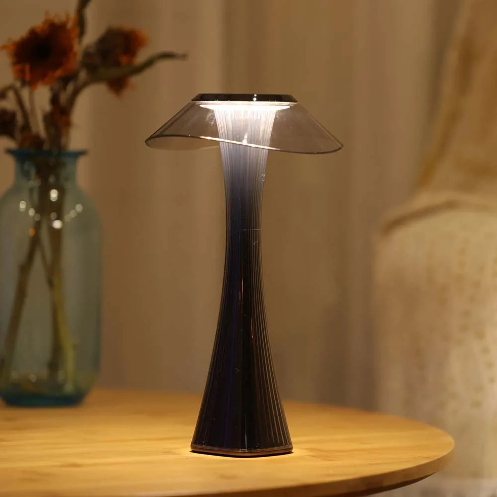 NEUE LED wiederaufladbare Tischlampe Berührungsdimmbar 3-Farben Lesebeleuchtung Schreibtischlampe Nachttischlampe
