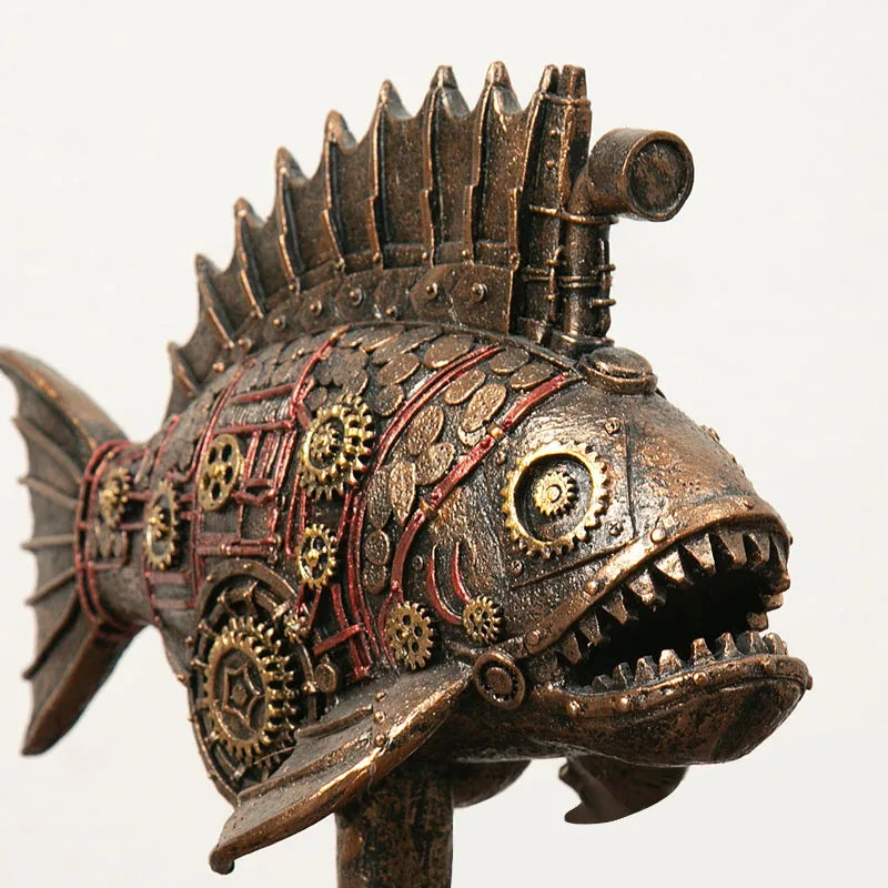 Frendorf | Steampunk Mechanische Blackfish Figurine